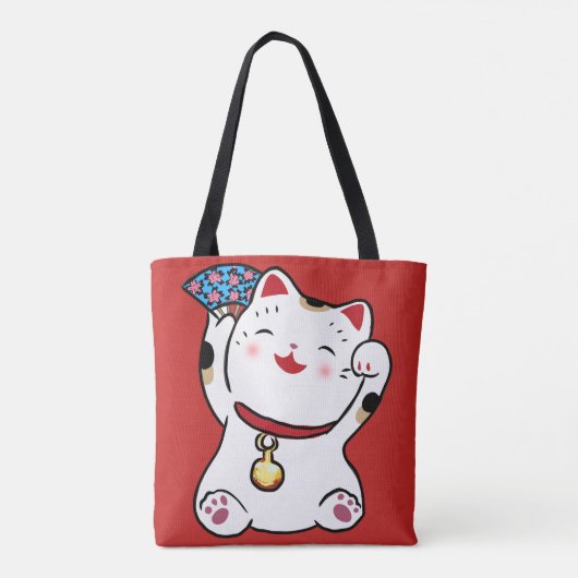 Lucky Cat Maneki Neko Tasche (Rückseite)