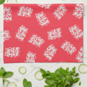 Lucky Cat (Manekineko), japanisches Design Geschirrtuch (Gefaltet)