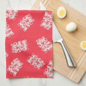 Lucky Cat (Manekineko), japanisches Design Geschirrtuch (Viertel Falte)