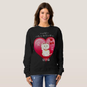 Lucky Cat mit Liebe Sweatshirt (Vorne ganz)