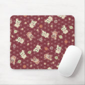 Lucky Cat Mouse Pad Mousepad (Mit Mouse)