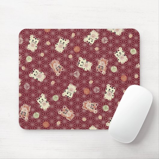 Lucky Cat Mouse Pad Mousepad (Mit Mouse)
