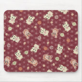 Lucky Cat Mouse Pad Mousepad (Vorne)