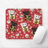 Lucky Cat Mousepad (Mit Mouse)