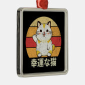 Lucky Cat Ornament Aus Metall (Rechts)