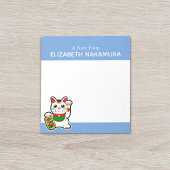 Lucky Cat Personalisiert Notizblock