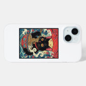 Lucky Cat Ramen Noodle Art Case-Mate iPhone Hülle (Rückseite (Horizontal))