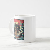 Lucky Cat Ramen Noodle Art Kaffeetasse (Vorderseite Links)