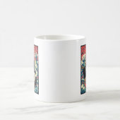 Lucky Cat Ramen Noodle Art Kaffeetasse (Mittel)