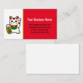 Lucky Cat Shopkeeper Visitenkarte (Vorne/Hinten)
