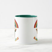 Lucky Cat St. Patrick's Day Tasse - Niedlich Lepre (Zentrum)