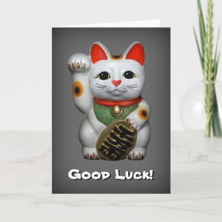 Lucky Cat Viel Glück Card Karte