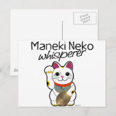 Lucky Cat Whisperer Postkarte (Vorne/Hinten)