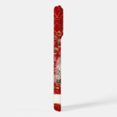 Lucky Cat With Gold Coins Monogrammed iPhone Hülle (Rechte Seite)