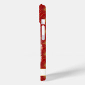 Lucky Cat With Red Flowers Monogrammed Case-Mate iPhone Hülle (Rückseite / Links)