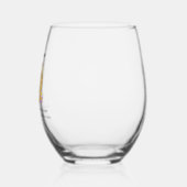 Lucky Cat - Wohlstand sammelt sich in einer dankba Weinglas Ohne Stiel (Links)