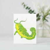 Lucky Catfish Postkarte (Stehend Vorderseite)