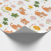 Lucky Cats and Clovers Geschenkpapier (Ecke)