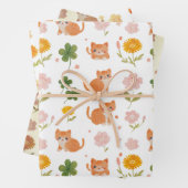 Lucky Cats and Clovers Geschenkpapier Set (Beispiel)