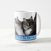 Lucky Cats Best Dad Kaffeetasse (VorderseiteRechts)