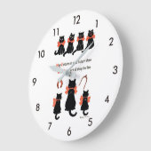 Lucky Cats, Louis Wain Große Wanduhr (Winkel)