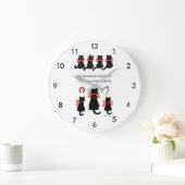 Lucky Cats, Louis Wain Große Wanduhr (Zuhause)