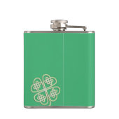 Lucky Celtic Clover Liquor Flask Flachmann (Rückseite)