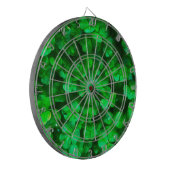 Lucky Celtic Irish Green Kleeblatts Dartscheibe (Vorderseite Links)