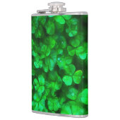 Lucky Celtic Irish Green Kleeblatts Flachmann (Links)