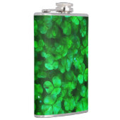 Lucky Celtic Irish Green Kleeblatts Flachmann (Rechts)