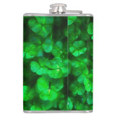 Lucky Celtic Irish Green Kleeblatts Flachmann (Rückseite)