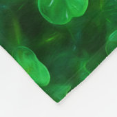 Lucky Celtic Irish Green Kleeblatts Fleecedecke (Ecke)