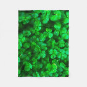 Lucky Celtic Irish Green Kleeblatts Fleecedecke (Vorderseite)