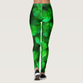 Lucky Celtic Irish Green Kleeblatts Leggings (Rückseite)