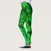 Lucky Celtic Irish Green Kleeblatts Leggings (Links)