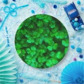 Lucky Celtic Irish Green Kleeblatts Pappteller (Party)