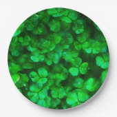 Lucky Celtic Irish Green Kleeblatts Pappteller (Vorderseite)