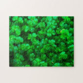 Lucky Celtic Irish Green Kleeblatts Puzzle (Horizontal)