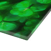 Lucky Celtic Irish Green Kleeblatts Schneidebrett (Ecke)