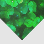 Lucky Celtic Irish Green Kleeblatts Seidenpapier (Ausschnitt)