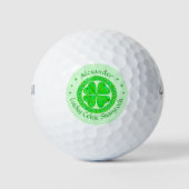 Lucky Celtic Kleeblatt 4 Leaf Clover Green Golfball (Vorderseite)