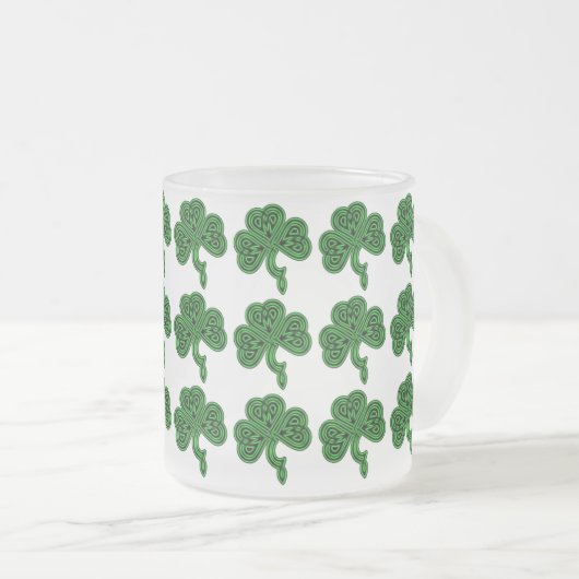 Lucky Celtic Kleeblatt Beer Tasse (VorderseiteRechts)