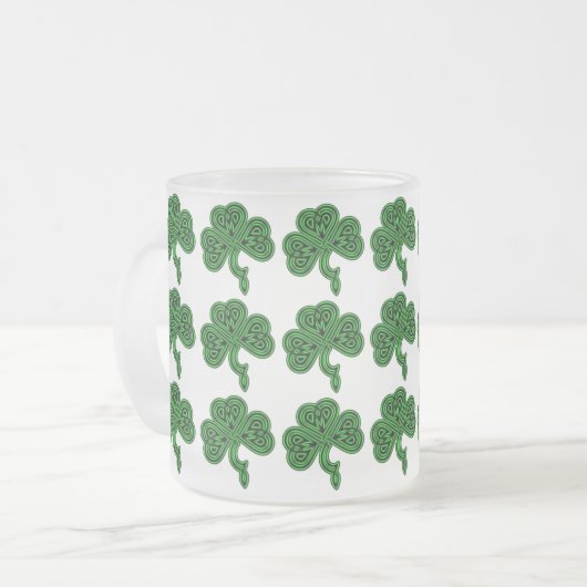 Lucky Celtic Kleeblatt Beer Tasse (Vorderseite Links)
