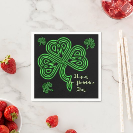 Lucky Celtic Kleeblatt Napkins Serviette (Beispiel)