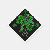 Lucky Celtic Kleeblatt Napkins Serviette (Ecke)