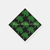 Lucky Celtic Kleeblatt Pattern Napkins Serviette (Ecke)