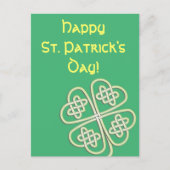 Lucky Celtic St. Patrick's Day Postcard Postkarte (Vorderseite)