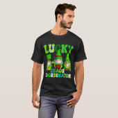 Lucky chaos coordinator shamrock leopard gnomes T-Shirt (Vorne ganz)