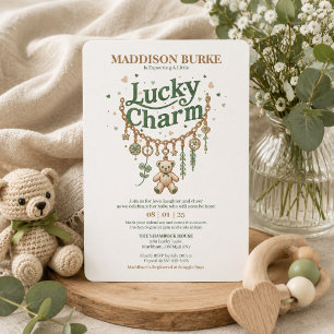 Lucky Charm Armband Babyparty-Einladung Einladung