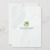 Lucky Charm Baby Dusche Einladung (Rückseite)